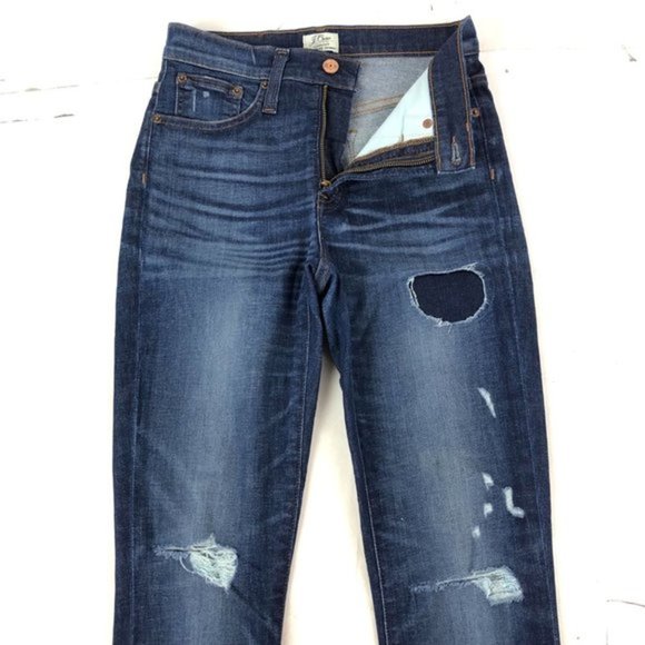 J. Crew Sz 26 Lookout High Rise Skinny Cotton Stretch Denim Jeans‎ - Picture 5 of 9